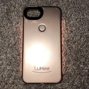 Gold LuMee iPhone 6s/7 phone case